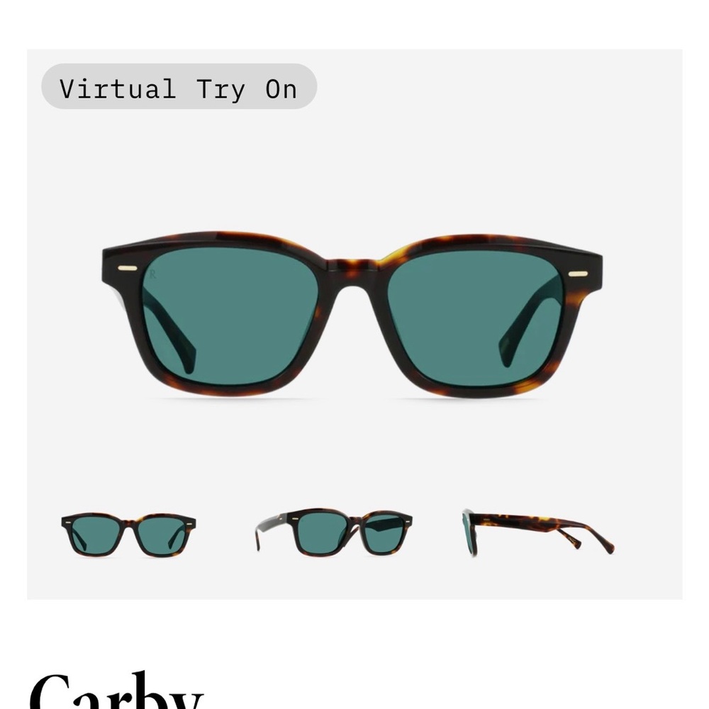 RAEN Tortoise Frame Sunglasses with Green Lenses